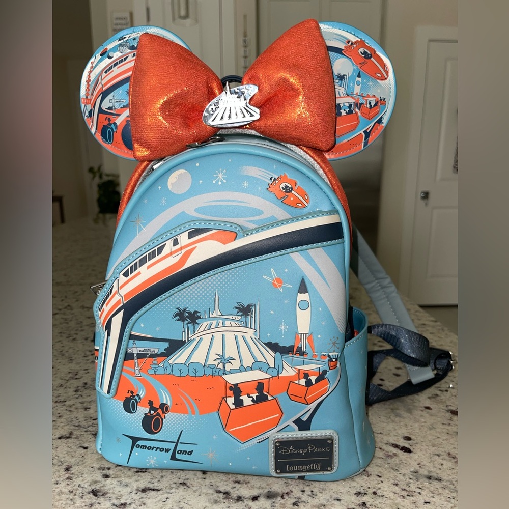 Loungefly Disney magic kingdom Tomorrowland ears and bag